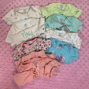 Newborn baby girl onesies